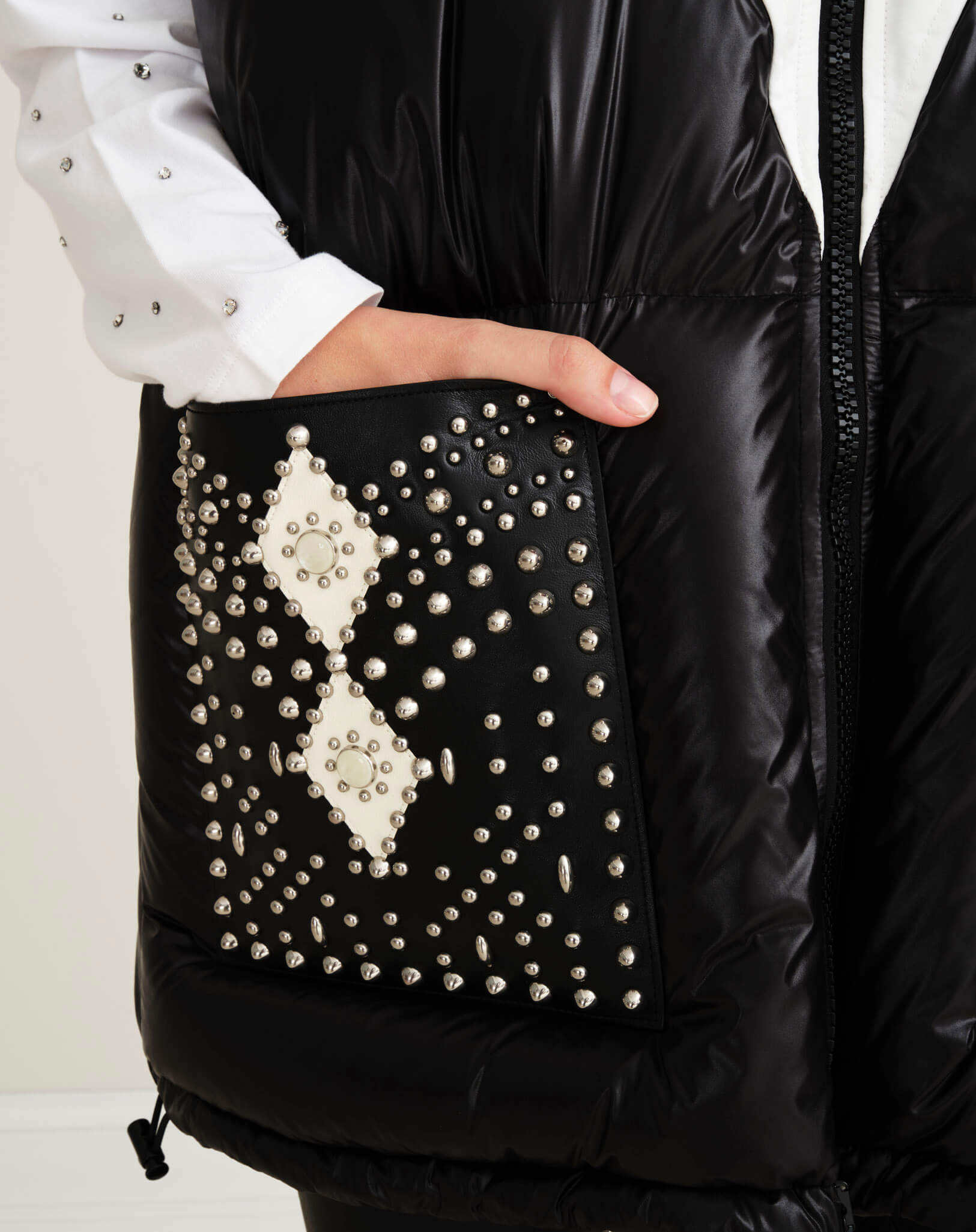 Louis Vuitton - X Fornasetti Quilted Stud Detail Gilet 36 